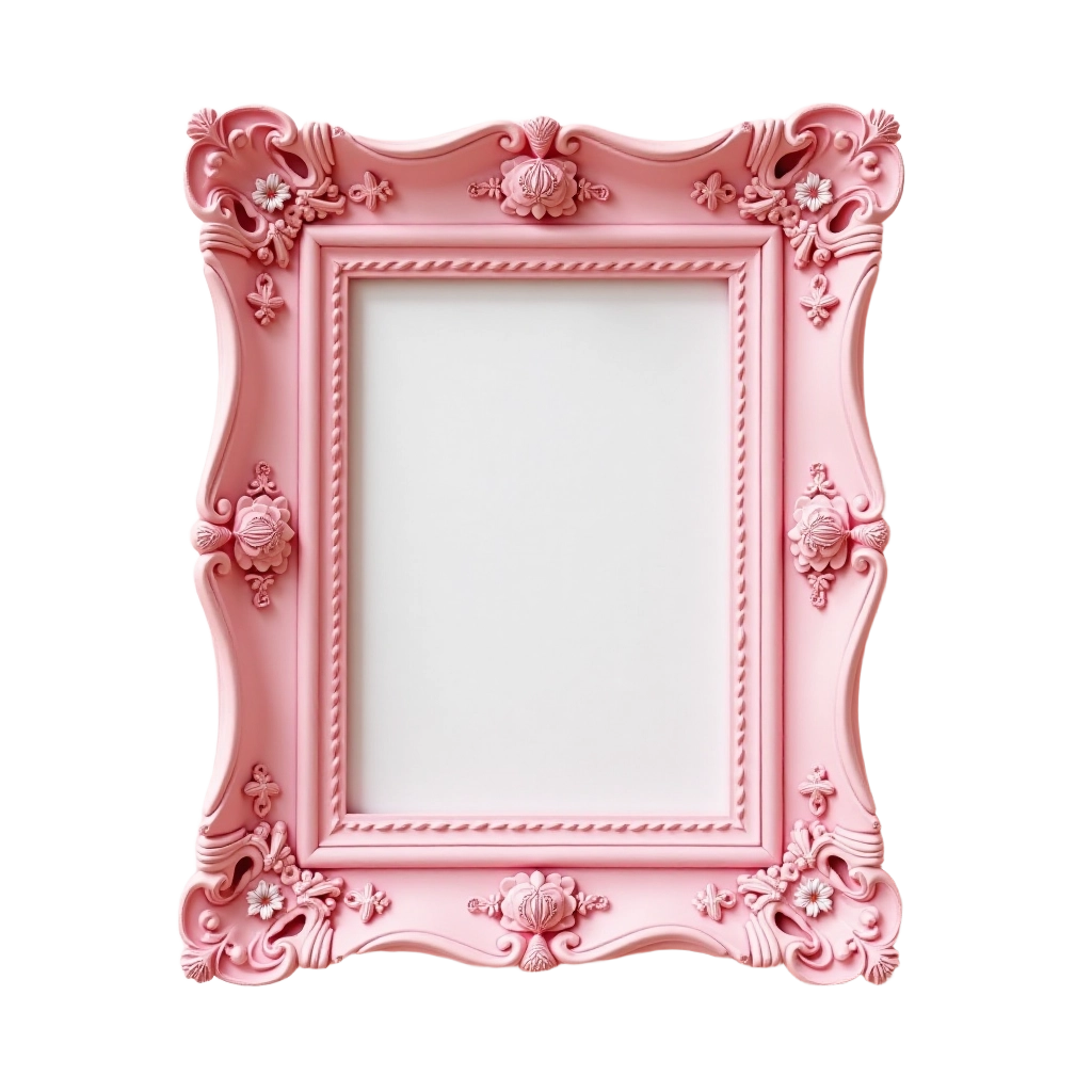 Ornate Pink Picture Frame